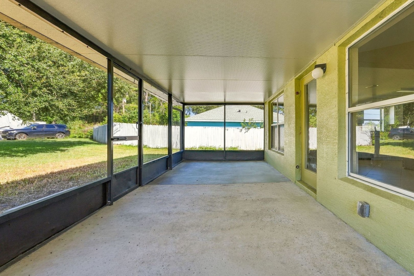 Wide view of the screened porch at 707 Merrimac St SE