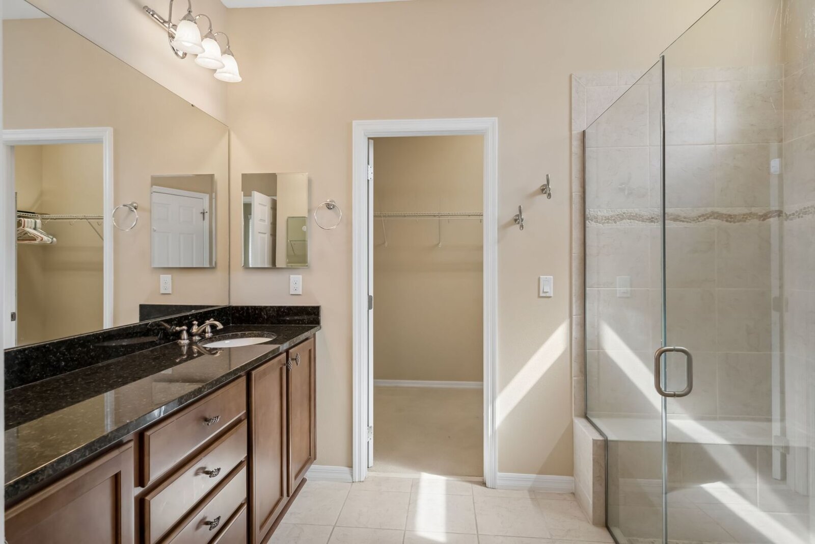 Primary bath with oversized walk-in shower at 374 Salt Marsh Ln