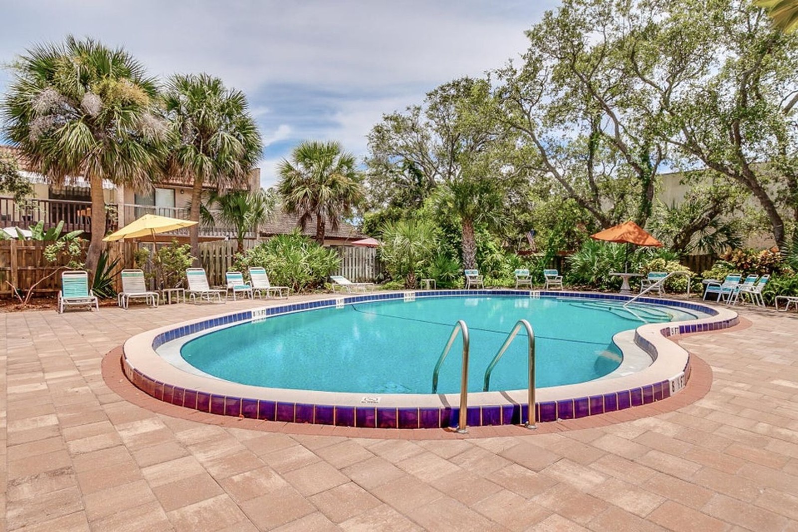 Ocean Woods shuffleboard courts and walking path