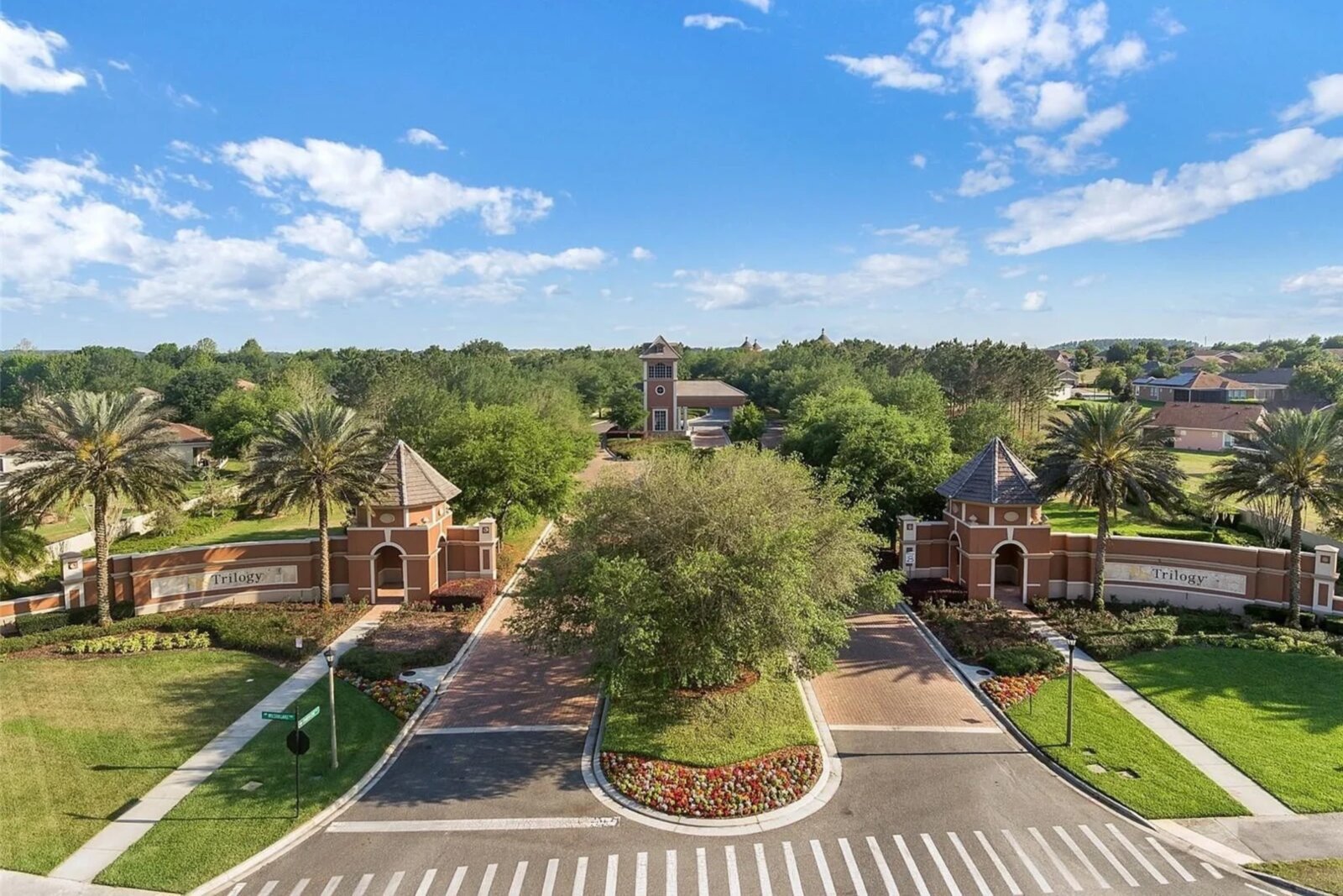 Trilogy Orlando community entrance and landscaping