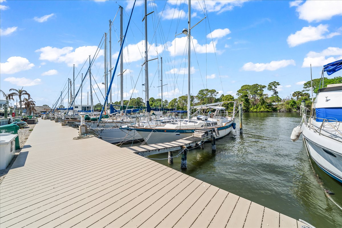 Marina boat slips and dock